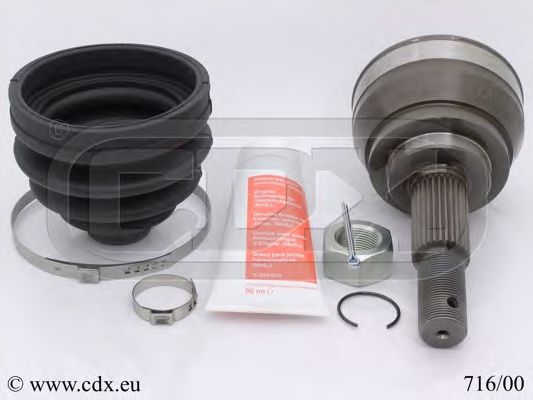 CDX 716/00 Шарнирный комплект, приводной вал для NISSAN (Ниссан) CDX 716/00 Шарнирный комплект, приводной вал для NISSAN (Ниссан)