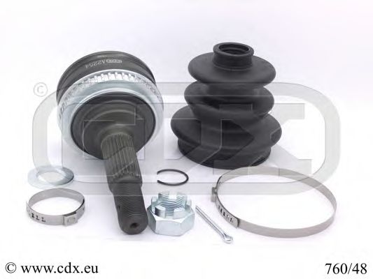 CDX 760/48 Шарнирный комплект, приводной вал 