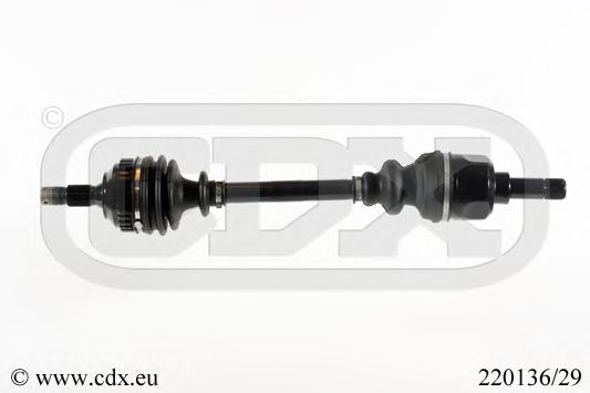 CDX 220136/29 Приводной вал для PEUGEOT 306 (Пежо 306) CDX 220136/29 Приводной вал для PEUGEOT 306 (Пежо 306)
