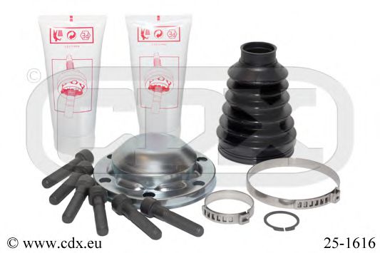CDX 25-1616 Комплект пылника, приводной вал для VOLKSWAGEN (Фольксваген) CDX 25-1616 Комплект пылника, приводной вал для VOLKSWAGEN (Фольксваген)
