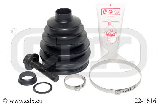 CDX 22-1616 Комплект пылника, приводной вал для SKODA OCTAVIA (Шкода Октавия) CDX 22-1616 Комплект пылника, приводной вал для SKODA OCTAVIA (Шкода Октавия)