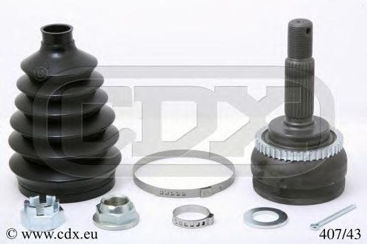 CDX 407/43 Шарнирный комплект, приводной вал для VOLVO V40 (Вольво V40) CDX 407/43 Шарнирный комплект, приводной вал для VOLVO V40 (Вольво V40)
