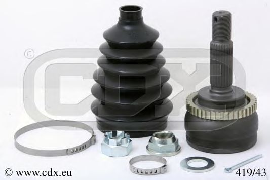 CDX 419/43 Шарнирный комплект, приводной вал для VOLVO V40 (Вольво V40) CDX 419/43 Шарнирный комплект, приводной вал для VOLVO V40 (Вольво V40)