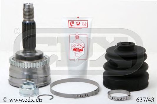 CDX 637/43 Шарнирный комплект, приводной вал 