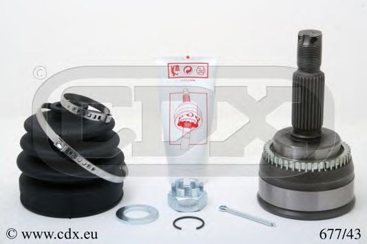 CDX 677/43 Шарнирный комплект, приводной вал 