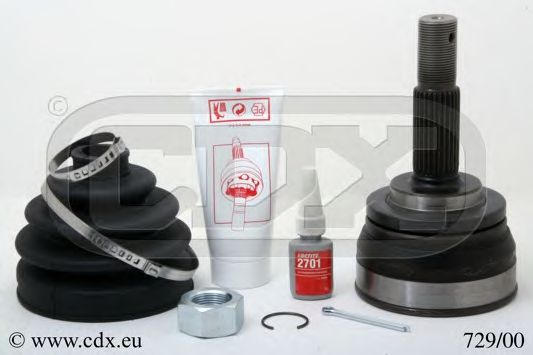 CDX 729/00 Шарнирный комплект, приводной вал для NISSAN (Ниссан) CDX 729/00 Шарнирный комплект, приводной вал для NISSAN (Ниссан)