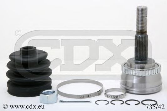 CDX 735/42 Шарнирный комплект, приводной вал 