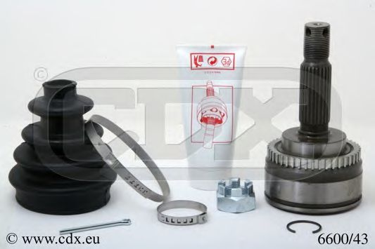 CDX 6600/43 Шарнирный комплект, приводной вал 