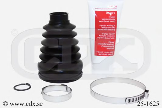 CDX 25-1625 Комплект пылника, приводной вал для SKODA PRAKTIK (Шкода Практик) CDX 25-1625 Комплект пылника, приводной вал для SKODA PRAKTIK (Шкода Практик)