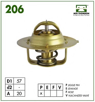 MTE-THOMSON 206.75 Термостат, охлаждающая жидкость для PEUGEOT 305 II (Пежо 305 2) MTE-THOMSON 206.75 Термостат, охлаждающая жидкость для PEUGEOT 305 II (Пежо 305 2)