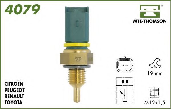 MTE-THOMSON 4079 Датчик, температура охлаждающей жидкости; Датчик, температура охлаждающей жидкости; Датчик, температура охлаждающей жидкости для PEUGEOT 407 (Пежо 407) MTE-THOMSON 4079 Датчик, температура охлаждающей жидкости; Датчик, температура охлаждающей жидкости; Датчик, температура охлаждающей жидкости для PEUGEOT 407 (Пежо 407)