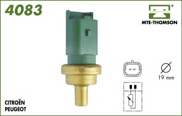 MTE-THOMSON 4083 Датчик, температура охлаждающей жидкости для PEUGEOT 407 (Пежо 407) MTE-THOMSON 4083 Датчик, температура охлаждающей жидкости для PEUGEOT 407 (Пежо 407)