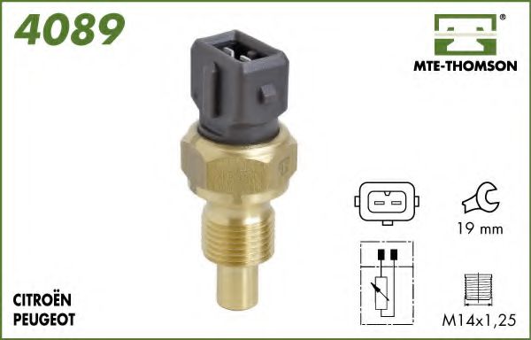 MTE-THOMSON 4089 Датчик, температура охлаждающей жидкости; Датчик, температура охлаждающей жидкости; Датчик, температура охлаждающей жидкости для PEUGEOT PARTNER (Пежо Партнер) MTE-THOMSON 4089 Датчик, температура охлаждающей жидкости; Датчик, температура охлаждающей жидкости; Датчик, температура охлаждающей жидкости для PEUGEOT PARTNER (Пежо Партнер)