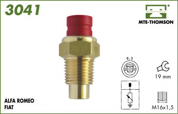 MTE-THOMSON 3041 Датчик, температура охлаждающей жидкости для FIAT UNO (Фиат Уно) MTE-THOMSON 3041 Датчик, температура охлаждающей жидкости для FIAT UNO (Фиат Уно)