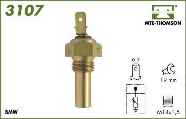 MTE-THOMSON 3107 Датчик, температура охлаждающей жидкости; Датчик, температура охлаждающей жидкости; Датчик, температура охлаждающей жидкости для BMW 7 (Бмв 7) MTE-THOMSON 3107 Датчик, температура охлаждающей жидкости; Датчик, температура охлаждающей жидкости; Датчик, температура охлаждающей жидкости для BMW 7 (Бмв 7)
