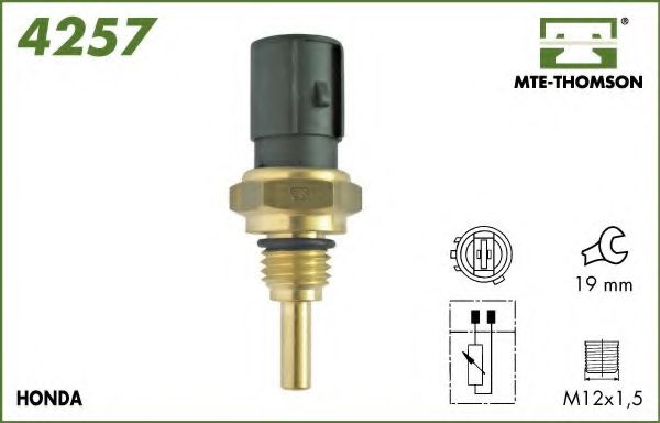 MTE-THOMSON 4257 Датчик, температура охлаждающей жидкости; Датчик, температура охлаждающей жидкости; Датчик, температура охлаждающей жидкости для HONDA (Хонда) MTE-THOMSON 4257 Датчик, температура охлаждающей жидкости; Датчик, температура охлаждающей жидкости; Датчик, температура охлаждающей жидкости для HONDA (Хонда)