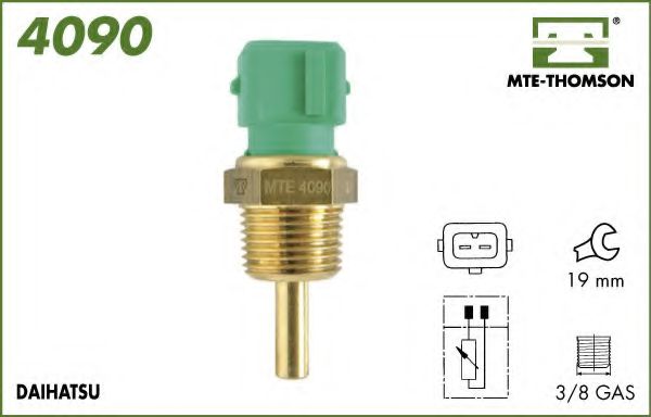 MTE-THOMSON 4090 Датчик, температура охлаждающей жидкости; Датчик, температура охлаждающей жидкости; Датчик, температура охлаждающей жидкости для DAIHATSU APPLAUSE (Дайхатсу Апплаусэ) MTE-THOMSON 4090 Датчик, температура охлаждающей жидкости; Датчик, температура охлаждающей жидкости; Датчик, температура охлаждающей жидкости для DAIHATSU APPLAUSE (Дайхатсу Апплаусэ)