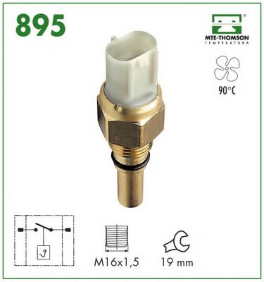 MTE-THOMSON 895 Термовыключатель, вентилятор радиатора для TOYOTA ALTIS (Тойота/тоета Алтис)