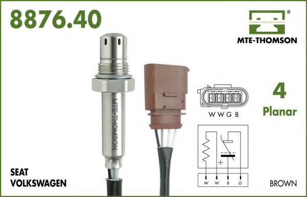 MTE-THOMSON 8876.40.127 Лямбда-зонд для SEAT TOLEDO II (Сеат Толедо 2) MTE-THOMSON 8876.40.127 Лямбда-зонд для SEAT TOLEDO II (Сеат Толедо 2)