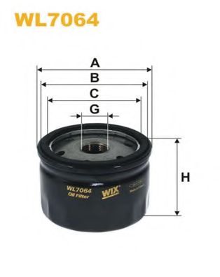 WIX FILTERS WL7064 Масляный фильтр для RENAULT LE CAR (Рено Лэ cар) WIX FILTERS WL7064 Масляный фильтр для RENAULT LE CAR (Рено Лэ cар)