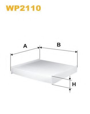 WIX FILTERS WP2110 Фильтр, воздух во внутренном пространстве для DACIA LOGAN II (Дача Логан 2) WIX FILTERS WP2110 Фильтр, воздух во внутренном пространстве для DACIA LOGAN II (Дача Логан 2)