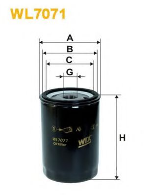 WIX FILTERS WL7071 Масляный фильтр для VOLKSWAGEN JETTA V (Фольксваген Джетта 5) WIX FILTERS WL7071 Масляный фильтр для VOLKSWAGEN JETTA V (Фольксваген Джетта 5)