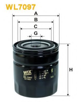 WIX FILTERS WL7097 Масляный фильтр для TOYOTA HIACE II (Тойота/тоета Хиаcэ 2) WIX FILTERS WL7097 Масляный фильтр для TOYOTA HIACE II (Тойота/тоета Хиаcэ 2)