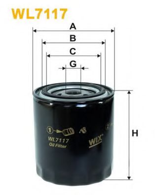 WIX FILTERS WL7117 Масляный фильтр для LAND ROVER DEFENDER (Ленд ровер/лэнд ровер Дэфэндэр) WIX FILTERS WL7117 Масляный фильтр для LAND ROVER DEFENDER (Ленд ровер/лэнд ровер Дэфэндэр)