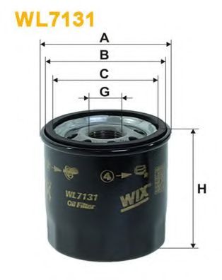WIX FILTERS WL7131 Масляный фильтр для TOYOTA IQ (Тойота/тоета Иq) WIX FILTERS WL7131 Масляный фильтр для TOYOTA IQ (Тойота/тоета Иq)