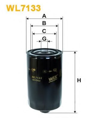 WIX FILTERS WL7133 Масляный фильтр для VOLKSWAGEN T4 MULTIVAN (Фольксваген Т4 мултиvан) WIX FILTERS WL7133 Масляный фильтр для VOLKSWAGEN T4 MULTIVAN (Фольксваген Т4 мултиvан)