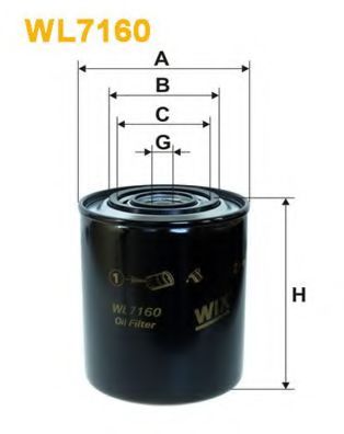 WIX FILTERS WL7160 Масляный фильтр для RENAULT MASTER I (Рено Мастэр и) WIX FILTERS WL7160 Масляный фильтр для RENAULT MASTER I (Рено Мастэр и)