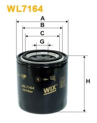 WIX FILTERS WL7164 Масляный фильтр для MAZDA 626 II (Мазда 626 2) WIX FILTERS WL7164 Масляный фильтр для MAZDA 626 II (Мазда 626 2)