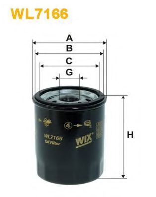 WIX FILTERS WL7166 Масляный фильтр для NISSAN MARCH III (Ниссан Марч 3) WIX FILTERS WL7166 Масляный фильтр для NISSAN MARCH III (Ниссан Марч 3)