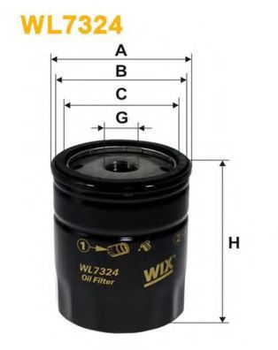 WIX FILTERS WL7324 Масляный фильтр для SEAT (Сеат) WIX FILTERS WL7324 Масляный фильтр для SEAT (Сеат)