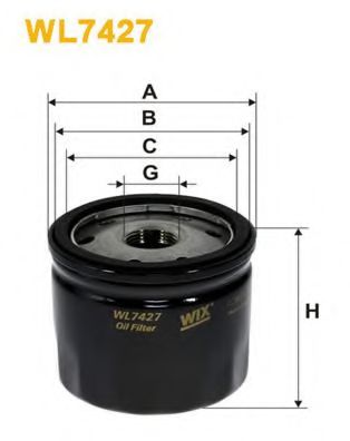 WIX FILTERS WL7427 Масляный фильтр для DACIA SANDERO (Дача Сандэро) WIX FILTERS WL7427 Масляный фильтр для DACIA SANDERO (Дача Сандэро)