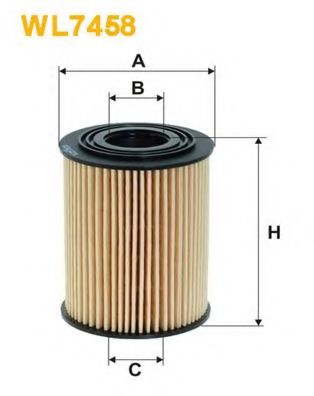 WIX FILTERS WL7458 Масляный фильтр для CHEVROLET CAPTIVA (Шевроле Каптива) WIX FILTERS WL7458 Масляный фильтр для CHEVROLET CAPTIVA (Шевроле Каптива)