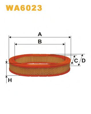 WIX FILTERS WA6023 Воздушный фильтр для FIAT (Фиат) WIX FILTERS WA6023 Воздушный фильтр для FIAT (Фиат)