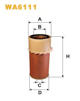 WIX FILTERS WA6111 Воздушный фильтр для NISSAN URVAN (Ниссан Урvан) WIX FILTERS WA6111 Воздушный фильтр для NISSAN URVAN (Ниссан Урvан)