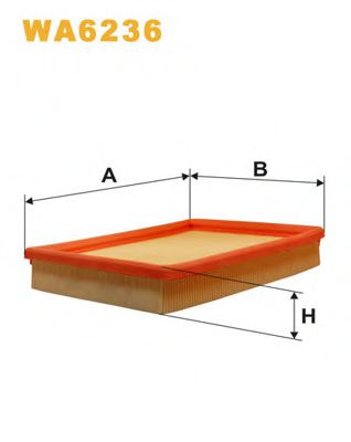 WIX FILTERS WA6236 Воздушный фильтр для OPEL (Опель) WIX FILTERS WA6236 Воздушный фильтр для OPEL (Опель)