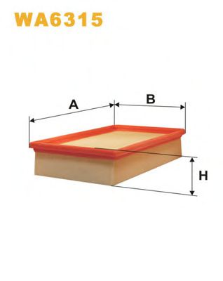 WIX FILTERS WA6315 Воздушный фильтр для RENAULT LAGUNA I (Рено Лагуна 1)