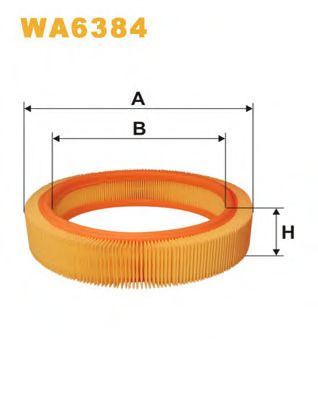 WIX FILTERS WA6384 Воздушный фильтр для OPEL OMEGA A (Опель Омэга а) WIX FILTERS WA6384 Воздушный фильтр для OPEL OMEGA A (Опель Омэга а)