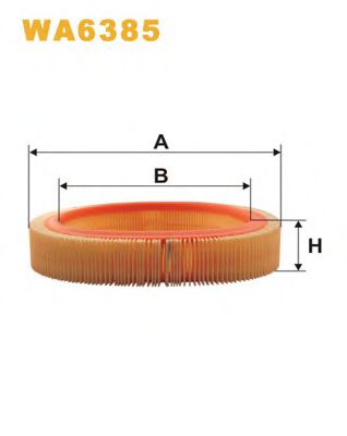 WIX FILTERS WA6385 Воздушный фильтр для OPEL MANTA B CC (Опель Манта б cc) WIX FILTERS WA6385 Воздушный фильтр для OPEL MANTA B CC (Опель Манта б cc)