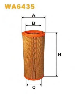 WIX FILTERS WA6435 Воздушный фильтр для RENAULT MASTER I (Рено Мастэр и) WIX FILTERS WA6435 Воздушный фильтр для RENAULT MASTER I (Рено Мастэр и)
