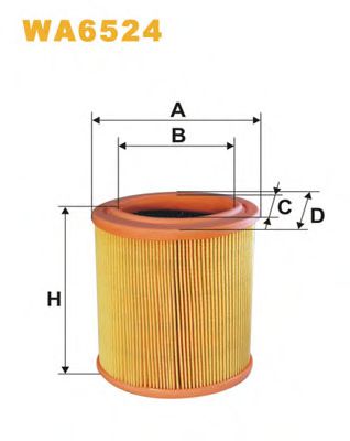 WIX FILTERS WA6524 Воздушный фильтр для CITROËN XSARA (CитроËн Ксара) WIX FILTERS WA6524 Воздушный фильтр для CITROËN XSARA (CитроËн Ксара)
