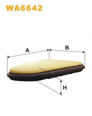 WIX FILTERS WA6642 Воздушный фильтр для PEUGEOT (Пежо) WIX FILTERS WA6642 Воздушный фильтр для PEUGEOT (Пежо)