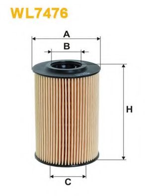 WIX FILTERS WL7476 Масляный фильтр для VOLKSWAGEN (Фольксваген) WIX FILTERS WL7476 Масляный фильтр для VOLKSWAGEN (Фольксваген)