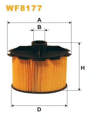 WIX FILTERS WF8177 Топливный фильтр для PEUGEOT 206 (Пежо 206) WIX FILTERS WF8177 Топливный фильтр для PEUGEOT 206 (Пежо 206)