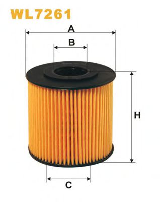 WIX FILTERS WL7261 Масляный фильтр для VOLVO S40 I (Вольво С40 и) WIX FILTERS WL7261 Масляный фильтр для VOLVO S40 I (Вольво С40 и)