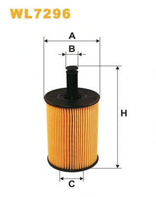 WIX FILTERS WL7296 Масляный фильтр для VOLKSWAGEN (Фольксваген) WIX FILTERS WL7296 Масляный фильтр для VOLKSWAGEN (Фольксваген)