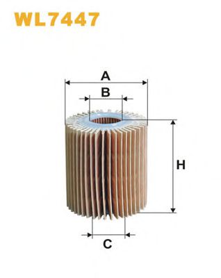 WIX FILTERS WL7447 Масляный фильтр для LEXUS (Лексус) WIX FILTERS WL7447 Масляный фильтр для LEXUS (Лексус)